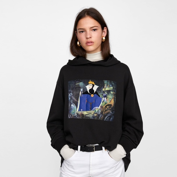 Zara Snow White Hoodie Sweatshirt 